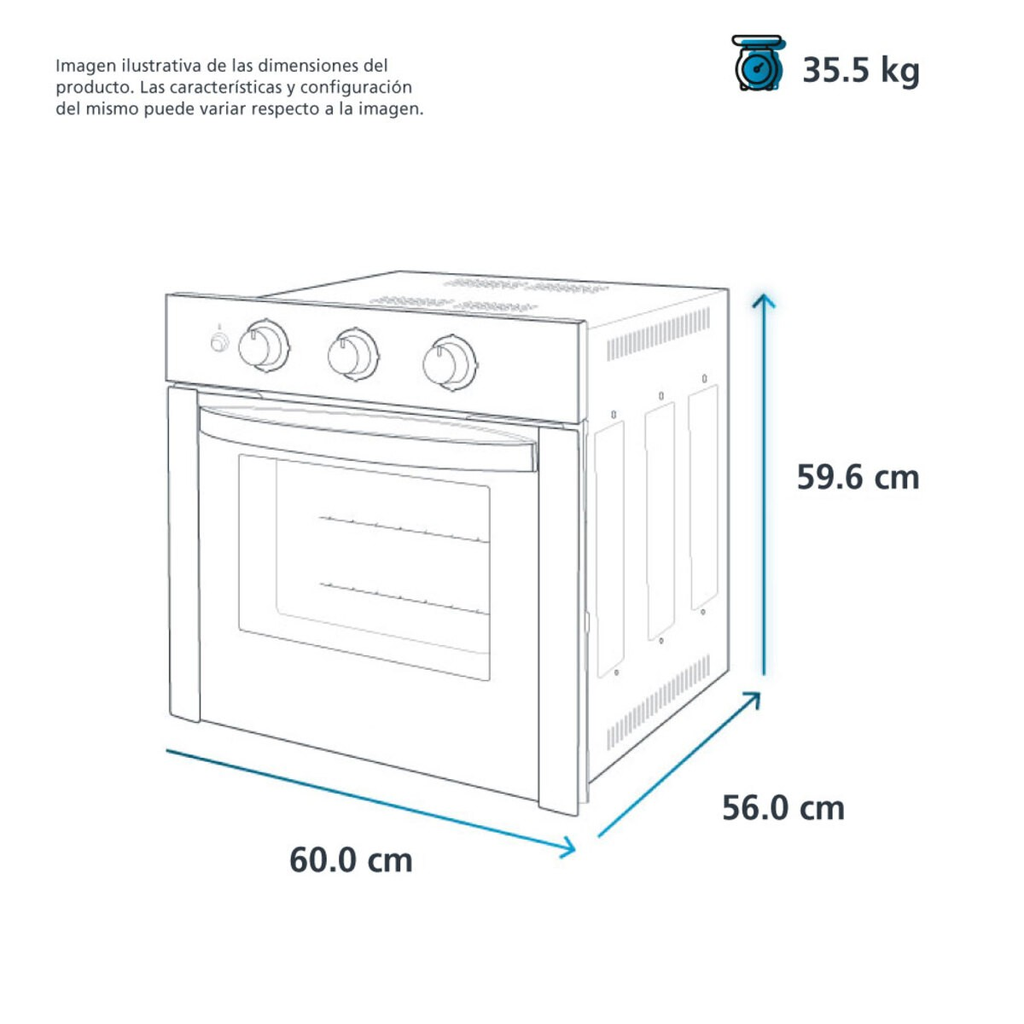 Horno de Gas IO MABE 