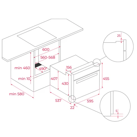 Fatima Horno Teka Compacto HLC 84-G1 C BM 