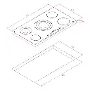 Fatima Parrilla de Inducción Eléctrica Teka TZ 951 BK 