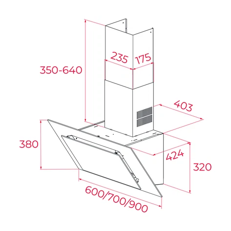 Fatima Campana de Pared Teka DVT 98660 TRL BK