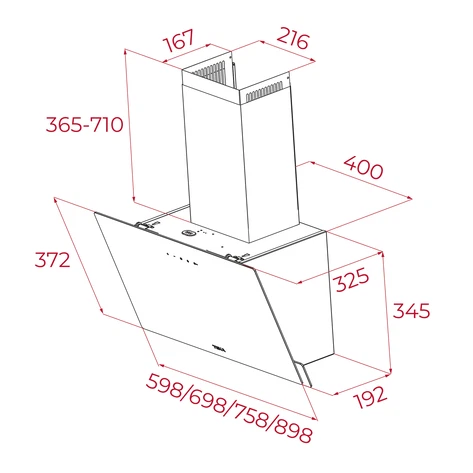 Fatima Campana Teka de Pared DVN 94030 TCL BK