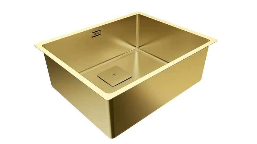 Fatima Fregadero Teka Triple Mount FLEXLINEA RS15 50.40 SQ BRASS