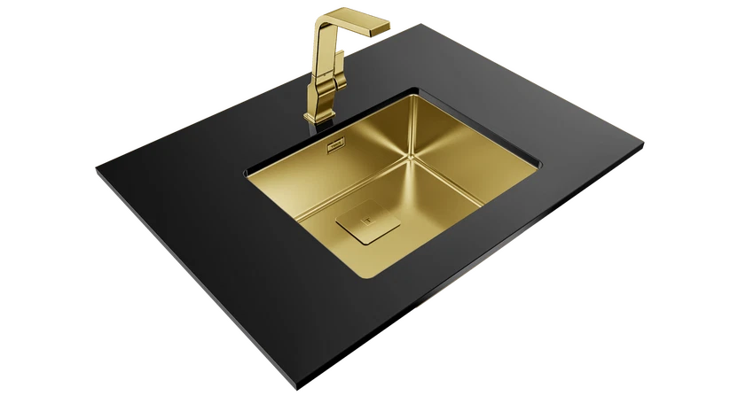 Fatima Fregadero Teka Triple Mount FLEXLINEA RS15 50.40 SQ BRASS