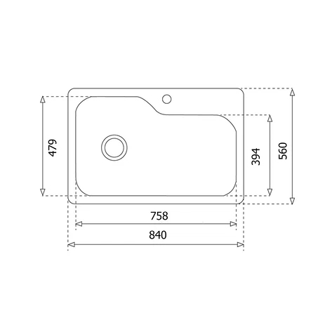 Fatima Fregadero Teka Dual Mount DM 33.22 2C 9" 