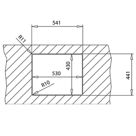 Fatima Fregadero Submontar Teka BE LINEA RS15 50.40