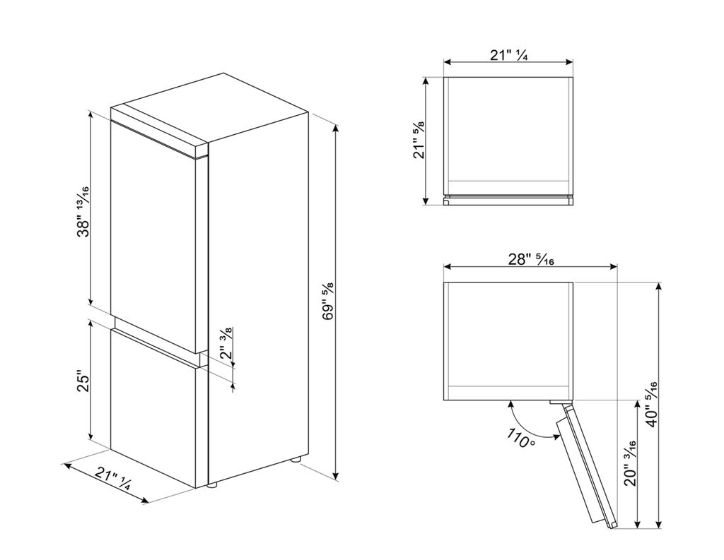 Smeg - Refrigerador Panelable