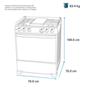 Estufa a Gas 5 Quemadores IO MABE IO7686SS0