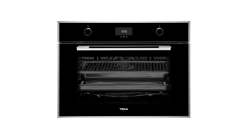 Horno multifunción de 80 cm en acero inoxidable antihuella con sistema de limpieza HydroClean - HLF 840 BK-SS